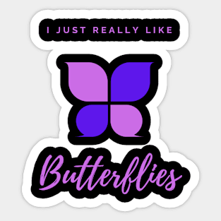 Butterfly purple pattern 8.0 Sticker